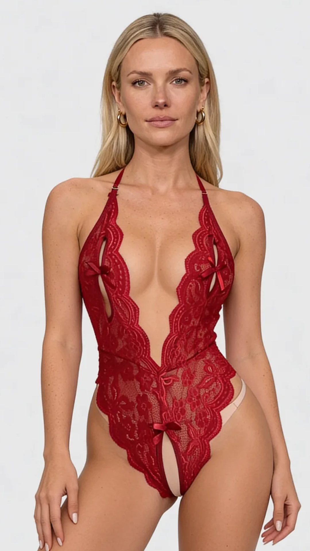 Liebelle Lila bestickter Body mit Druckknopfverschluss - Bild 21