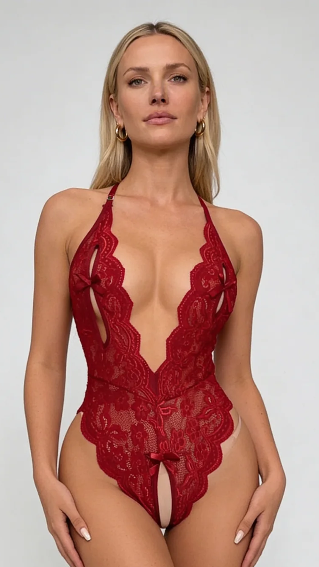 Liebelle Lila bestickter Body mit Druckknopfverschluss - Bild 27