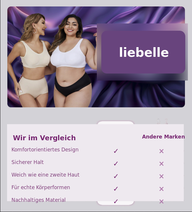 Liebelle Original – bequemer, stützender BH mit Hebeeffekt